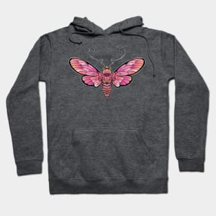 cute pink moth Hoodie